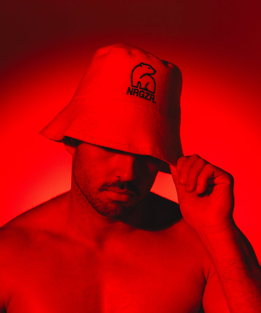 Latte White Sauna Hat