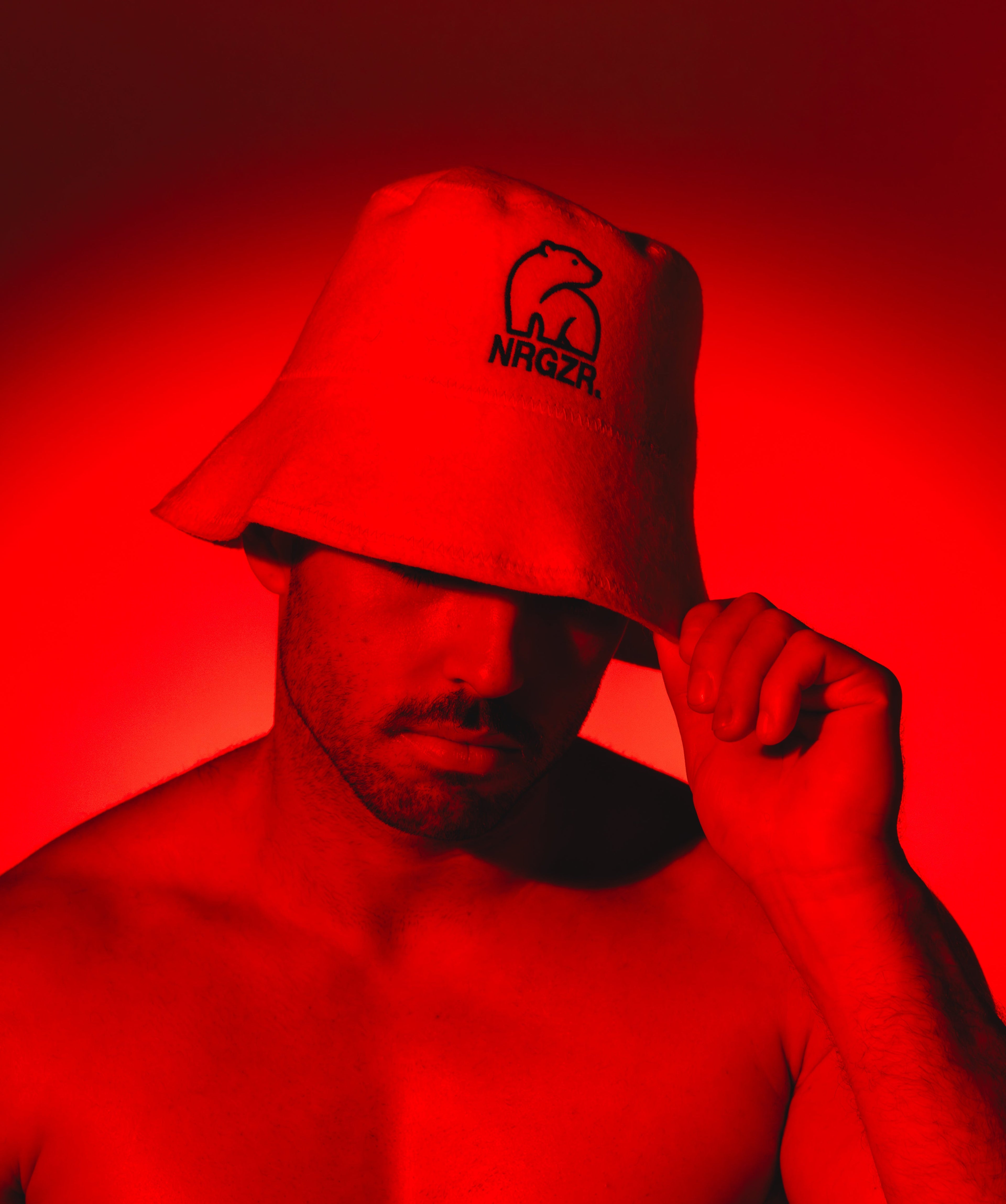 Latte White Sauna Hat