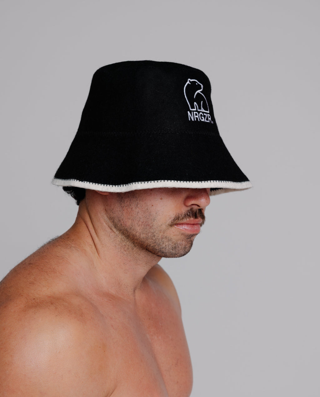 Black Sauna Hat