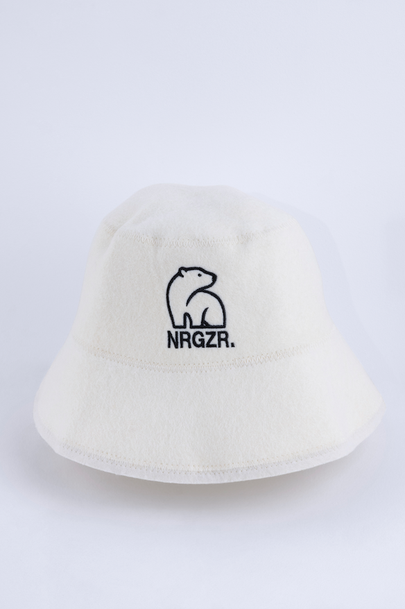 Latte White Sauna Hat