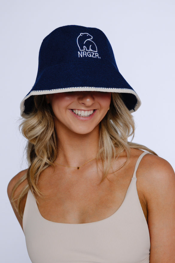 Midnight Blue Sauna Hat