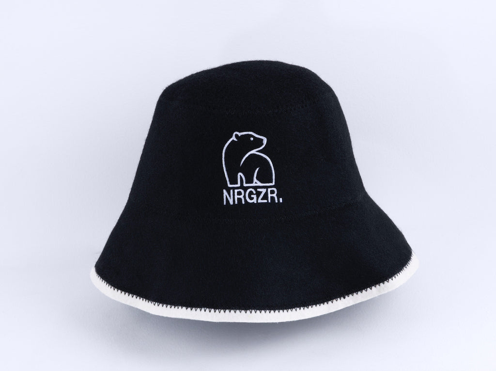 Black Sauna Hat