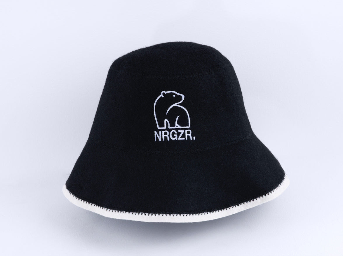 Black Sauna Hat